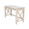 International Concepts Hampton Desk 21 in D X 21 H, 30 W X Hardwood, Unfinished OF-67X - alternate 10